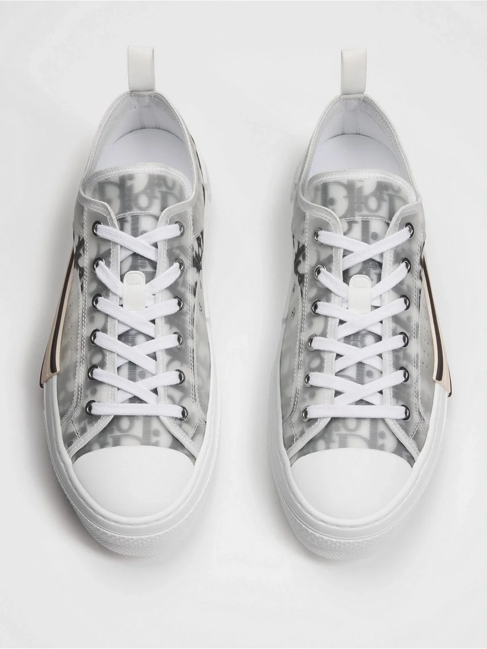 Dior Gray and White Oblique Low-Top Sneaker sz 43/ US 10